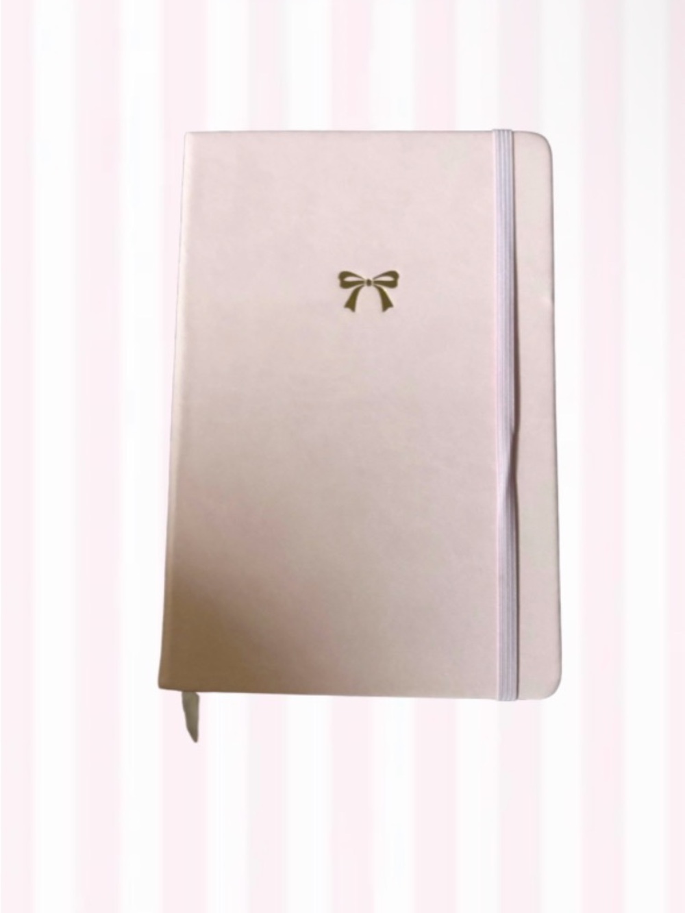 Hobby Lobby Blush Pink Hardcover Notebook with Gold Bow